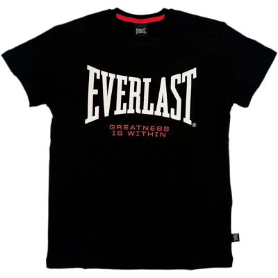 Everlast Maglietta A Maniche Corte Black / Black 12 Anni Everlast Maglietta A Maniche Corte Black / Black 12 Anni
