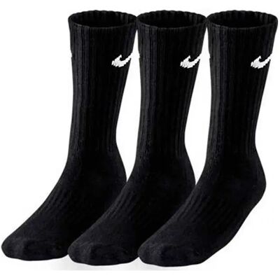 Nike Calzini Crew Value Cushion 3 Paia Black / White EU 34-38 Nike Calzini Crew Value Cushion 3 Paia Black / White EU 34-38