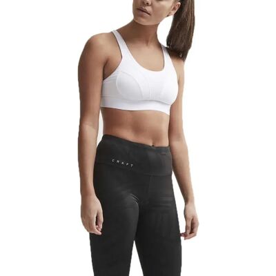 Reggiseno sportivo Craft Pace - Bianco - Supportivo, Traspirante, Leggero Reggiseno sportivo Craft Pace - Bianco - Supportivo, Traspirante, Leggero