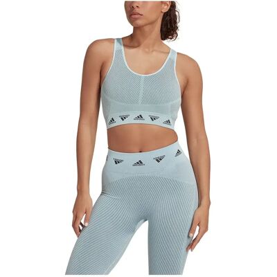 Adidas Reggiseno Sportivo Aeroknit Light-support Blue S Adidas Reggiseno Sportivo Aeroknit Light-support Blue S