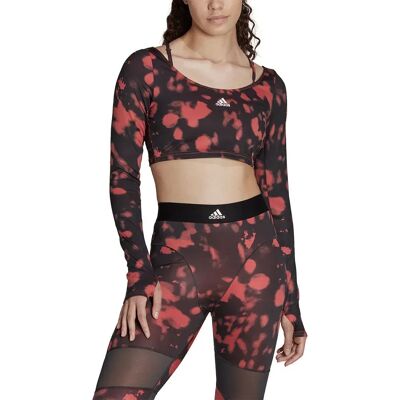 Adidas Top Sportivo Hyperglam Cut 3 Stripes Red M Adidas Top Sportivo Hyperglam Cut 3 Stripes Red M