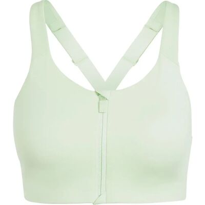 Reggiseno sportivo adidas TLRD Impact Luxe con zip ad alta sostegno - Donna - Verde Reggiseno sportivo adidas TLRD Impact Luxe con zip ad alta sostegno - Donna - Verde