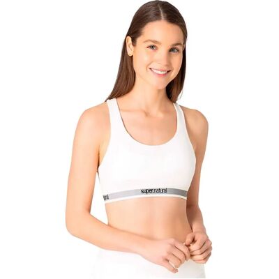 Super.natural Reggiseno Sportivo Feel Good Fresh White XL Super.natural Reggiseno Sportivo Feel Good Fresh White XL