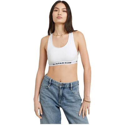 G-star Reggiseno Sportivo D23776-d516 White M G-star Reggiseno Sportivo D23776-d516 White M
