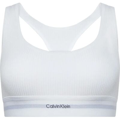 Calvin Klein Reggiseno Sportivo Lightly Lined White M Calvin Klein Reggiseno Sportivo Lightly Lined White M