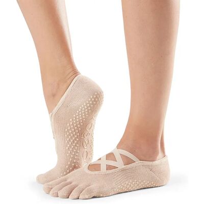 Toesox Calzini Corti Grip Full Toe Elle Nude EU 39-42 1/2 Toesox Calzini Corti Grip Full Toe Elle Nude EU 39-42 1/2