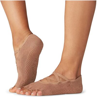 Toesox Calzini Corti Grip Heel&toe Elle Natural EU 39-42 1/2 Toesox Calzini Corti Grip Heel&toe Elle Natural EU 39-42 1/2