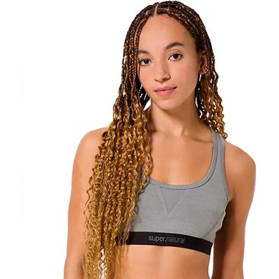 Super.natural Reggiseno Sportivo Tundra 220 Semplice Cashmere Grey Melange S Super.natural Reggiseno Sportivo Tundra 220 Semplice Cashmere Grey Melange S