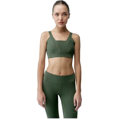 Born Living Yoga Top Sportivo Ad Alto Sostegno Madaba Dark Olive M Born Living Yoga Top Sportivo Ad Alto Sostegno Madaba Dark Olive M