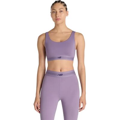 New Balance Reggiseno Sportivo Ac Purple L New Balance Reggiseno Sportivo Ac Purple L