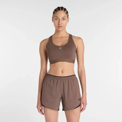 New Balance Reggiseno Sportivo Essential Brown 90 New Balance Reggiseno Sportivo Essential Brown 90