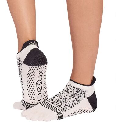 Toesox Calzini Full Toe Low Rise Tec Pilates Grip Bone EU 39-42 1/2 Toesox Calzini Full Toe Low Rise Tec Pilates Grip Bone EU 39-42 1/2