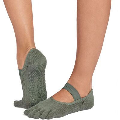 Toesox Calzini Full Toe Mia Pilates Grip Ivy Field EU 39-42 1/2 Toesox Calzini Full Toe Mia Pilates Grip Ivy Field EU 39-42 1/2