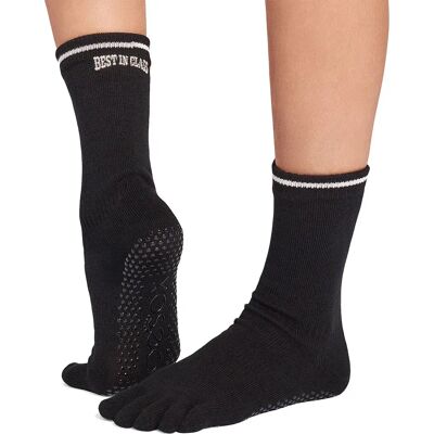 Toesox Calzini Crew Full Toe Pilates Grip Best In Class EU 36-38 1/2 Toesox Calzini Crew Full Toe Pilates Grip Best In Class EU 36-38 1/2