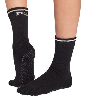 Toesox Calzini Crew Full Toe Pilates Grip Best In Class EU 43-45 Toesox Calzini Crew Full Toe Pilates Grip Best In Class EU 43-45