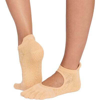 Toesox Calzini Full Toe Bellarina Tec Pilates Grip Golden EU 39-42 1/2 Toesox Calzini Full Toe Bellarina Tec Pilates Grip Golden EU 39-42 1/2