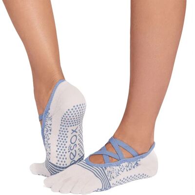 Toesox Calzini Full Toe Elle Tec Pilates Grip Vigor EU 39-42 1/2 Toesox Calzini Full Toe Elle Tec Pilates Grip Vigor EU 39-42 1/2