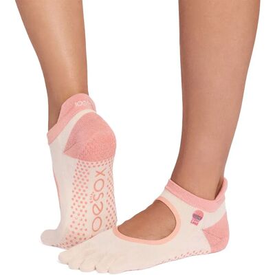 Toesox Calzini Full Toe Ultra Fine Knit Bellarina Pilates Grip Summer Love EU 39-42 1/2 Toesox Calzini Full Toe Ultra Fine Knit Bellarina Pilates Grip Summer Love EU 39-42 1/2