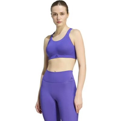 Adidas Reggiseno Sportivo Ad Alto Impatto Optime Workout Pure Purple L Adidas Reggiseno Sportivo Ad Alto Impatto Optime Workout Pure Purple L