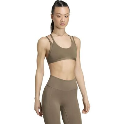 Adidas Reggiseno Sportivo A Bassa Intensità Optime Workout Strappy Khaki Six XL Adidas Reggiseno Sportivo A Bassa Intensità Optime Workout Strappy Khaki Six XL
