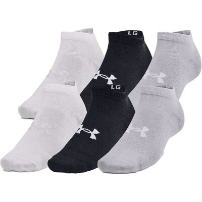 Under Armour Calzini Corti Essential 6 Paia Black / Black / Halo Gray EU 31 1/2-36 1/2 Under Armour Calzini Corti Essential 6 Paia Black / Black / Halo Gray EU 31 1/2-36 1/2