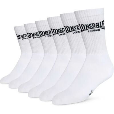Lonsdale Calzini Gilbert 6 Unità White / Black EU 35-38 Lonsdale Calzini Gilbert 6 Unità White / Black EU 35-38