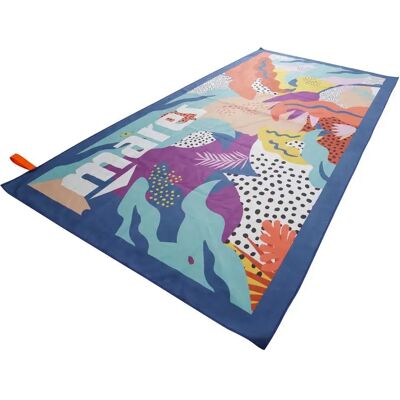 Asciugamano Seaside Towel di Mares - Microfibra, Floreale, Anello Elastico Asciugamano Seaside Towel di Mares - Microfibra, Floreale, Anello Elastico