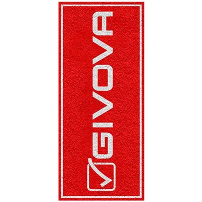 Givova Asciugamano Telo Red / White 38 x 88 cm Givova Asciugamano Telo Red / White 38 x 88 cm