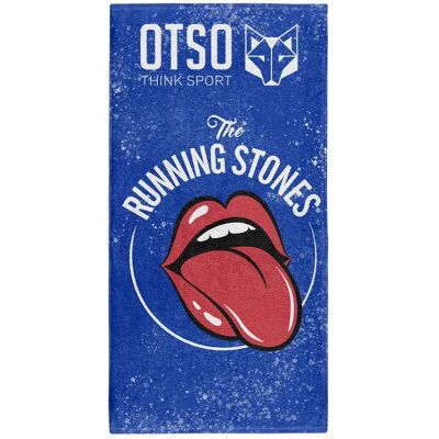 Otso Asciugamano Running Stones Blue Blue One Size Otso Asciugamano Running Stones Blue Blue One Size