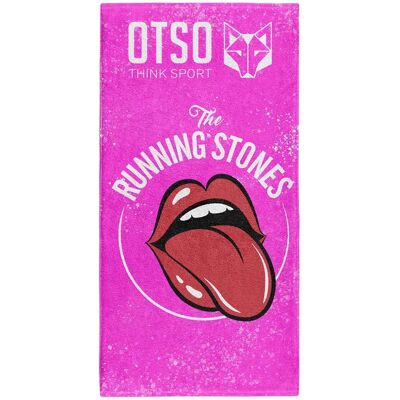 Otso Asciugamano Running Stones Pink Pink One Size Otso Asciugamano Running Stones Pink Pink One Size