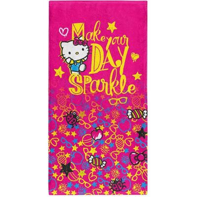 Otso Asciugamano Hello Kitty Sparkle Light Brown 150 x 75 cm Otso Asciugamano Hello Kitty Sparkle Light Brown 150 x 75 cm