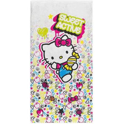 Otso Asciugamano Hello Kitty Sweet Multicolour 150 x 75 cm Otso Asciugamano Hello Kitty Sweet Multicolour 150 x 75 cm