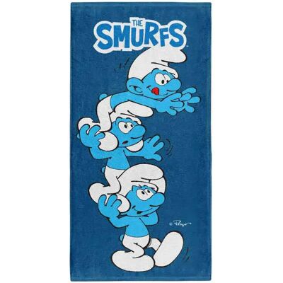 Otso Asciugamano In Microfibra Smurfs Tower Blue One Size Otso Asciugamano In Microfibra Smurfs Tower Blue One Size