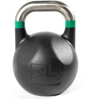 Kettlebell Olive 24kg - Competizione Acciaio, Verde/Nero Kettlebell Olive 24kg - Competizione Acciaio, Verde/Nero