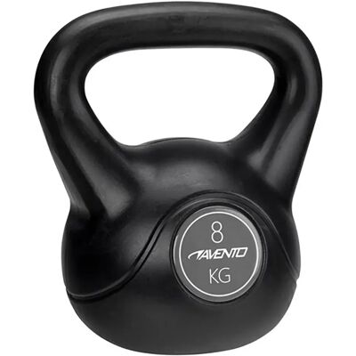 Avento Kettlebell Plastic Concrete 8kg Black 8 kg Avento Kettlebell Plastic Concrete 8kg Black 8 kg
