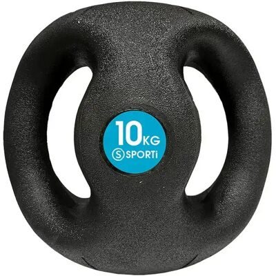 Sporti France Palla Medica Con Doppia Impugnatura noir / violet 10 kg Sporti France Palla Medica Con Doppia Impugnatura noir / violet 10 kg