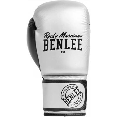 Benlee Guantoni Da Boxe Artificiali Pelle Carlos Silver / Black 6 oz Benlee Guantoni Da Boxe Artificiali Pelle Carlos Silver / Black 6 oz