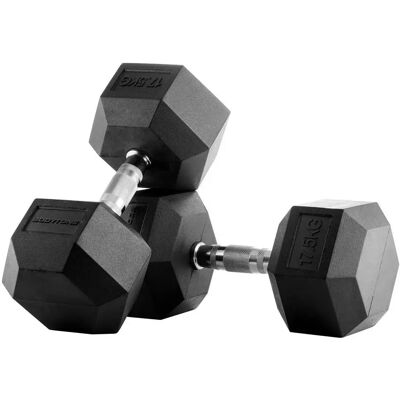 Bodytone Manubri Esagonali 17.5kg Black 17.5 kg Bodytone Manubri Esagonali 17.5kg Black 17.5 kg