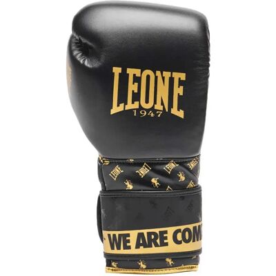 Leone1947 Leone197 Guantoni Da Boxe Artificiali Pelle Dna Black 10 oz Leone1947 Leone197 Guantoni Da Boxe Artificiali Pelle Dna Black 10 oz