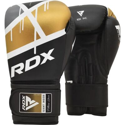 Rdx Sports Guantoni Da Boxe Artificiali Pelle Bgr 7 Black / Golden 10 oz Rdx Sports Guantoni Da Boxe Artificiali Pelle Bgr 7 Black / Golden 10 oz
