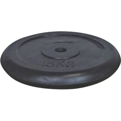 Piastre di peso in ghisa rivestite di gomma - 15kg Piastre di peso in ghisa rivestite di gomma - 15kg