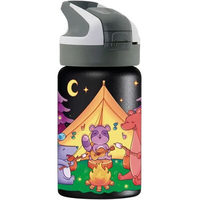 Laken Bottiglia Animal Camping 350 Ml Black One Size Laken Bottiglia Animal Camping 350 Ml Black One Size