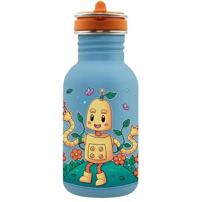 Laken Bottiglia Eco Robot 500 Ml Blue One Size Laken Bottiglia Eco Robot 500 Ml Blue One Size