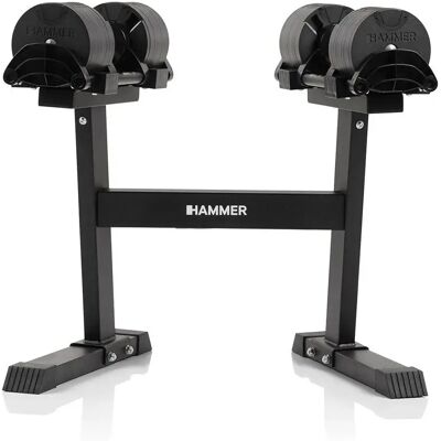 Finnlo Set Di Manubri Smartlock Con Supporto 6kg Black 64 kg Finnlo Set Di Manubri Smartlock Con Supporto 6kg Black 64 kg