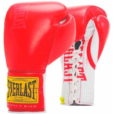 Everlast Guantoni Da Boxe Artificiali Pelle Fse 1910 Sparring Laced Red 16 oz Everlast Guantoni Da Boxe Artificiali Pelle Fse 1910 Sparring Laced Red 16 oz