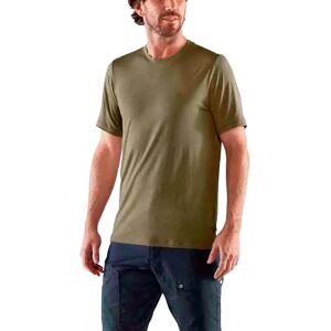 Fjällräven Maglietta A Maniche Corte Abisko Wool Light Olive M Fjällräven Maglietta A Maniche Corte Abisko Wool Light Olive M
