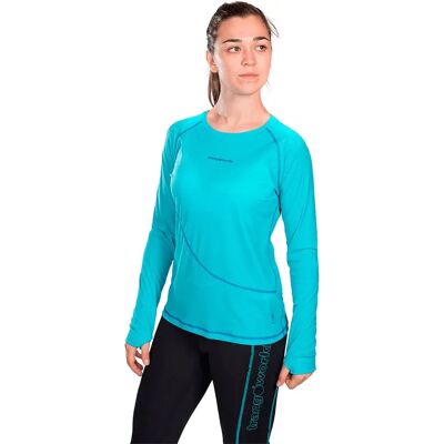 Trangoworld Maglietta A Maniche Lunghe Seira Turquoise / Dark Blue XS Trangoworld Maglietta A Maniche Lunghe Seira Turquoise / Dark Blue XS