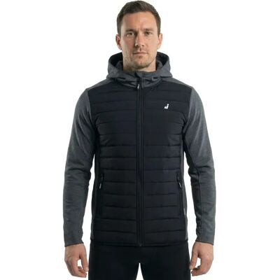 Joluvi Giacca Softshell Hybrid Fit Black / Melange Charcoal XS Joluvi Giacca Softshell Hybrid Fit Black / Melange Charcoal XS