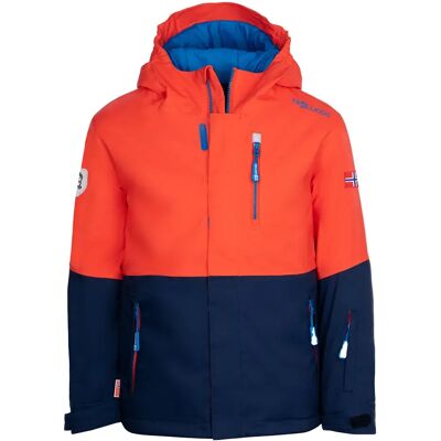 TROLLKIDS - HALLINGDAL - Flame orange - Navy - Giacca invernale TROLLKIDS - HALLINGDAL - Flame orange - Navy - Giacca invernale