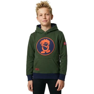 Trollkids Felpa Con Cappuccio Troll Forest Green / Navy / Flame Orange 98 cm Trollkids Felpa Con Cappuccio Troll Forest Green / Navy / Flame Orange 98 cm